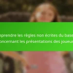 Comprendre les règles non écrites du baseball concernant les présentations des joueurs