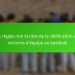 Les règles non écrites de la célébration des victoires d’équipe au baseball