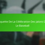 L’Étiquette De La Célébration Des Jalons Dans Le Baseball