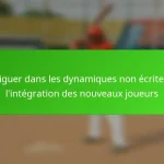 Naviguer dans les dynamiques non écrites de l’intégration des nouveaux joueurs